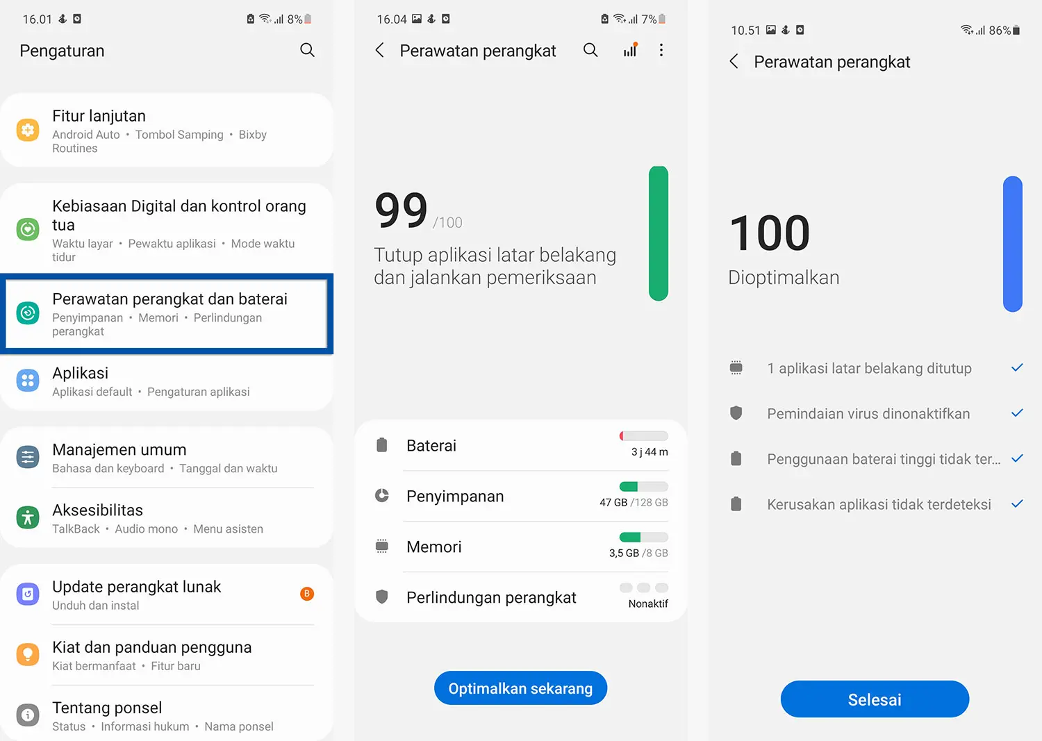 Tutorial mengoptimalkan ruang penyimpanan di HP Android